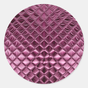 Redonda Burgundy Classic Round Pegatina