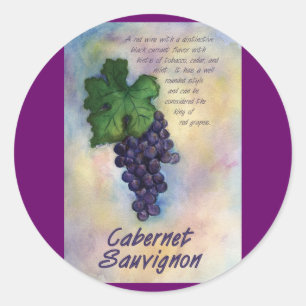 Redonda Cabernet Sauvignon Wine Pegatina