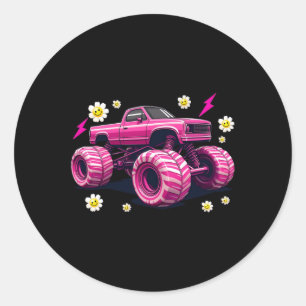 Redonda Cady Monster - Un Pegatina Divertido Muy Agradable