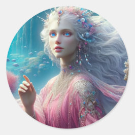 Redonda Calipso - Pegatina de la colección de Sirenas