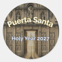 Camino Puerta Santa Año Santo 2027 Pegatina