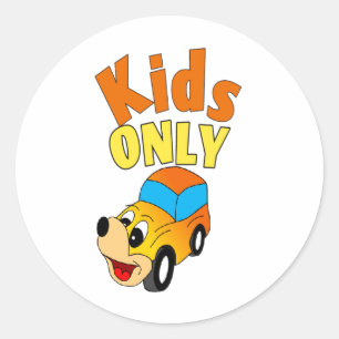 Redonda Camión amarillo para el único Pegatina de diseño p