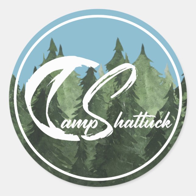 Redonda Camp Shattuck - Pegatina (Anverso)