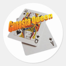 Canasta Queen Pegatina