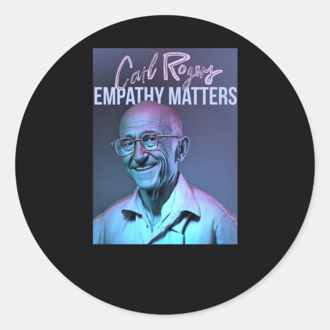 Redonda Carl Rogers Empathy S Pegatina (Anverso)