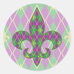 Redonda Carnaval Pegatina Argyle