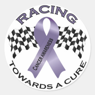 Redonda Carreras hacia una cura - todo cáncer - Pegatina S