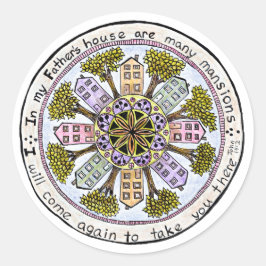 Redonda Casa del padre pegatina