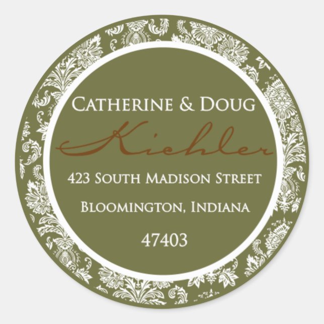 Redonda Catherine Final Pegatina (Anverso)