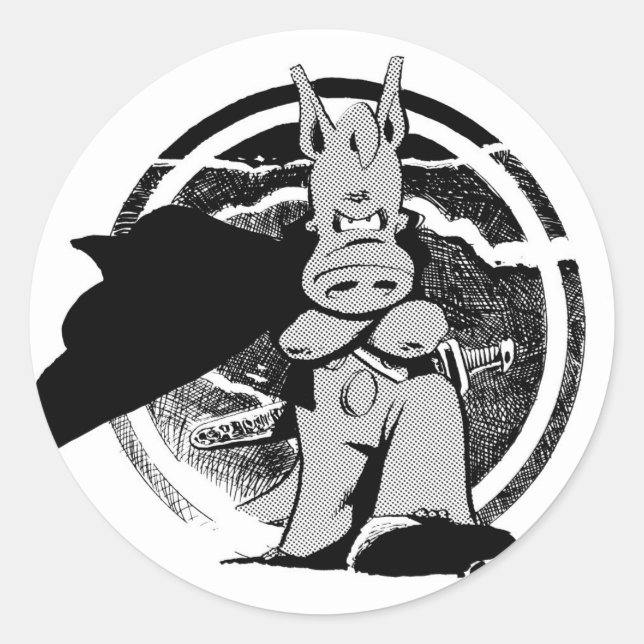 Redonda Cerebus con pegatina de capa (Anverso)
