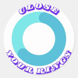 Redonda Cerrar Pegatina de anillo