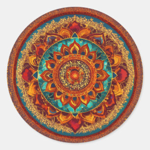 Redonda Chakra Mandala Harmony Pegatina