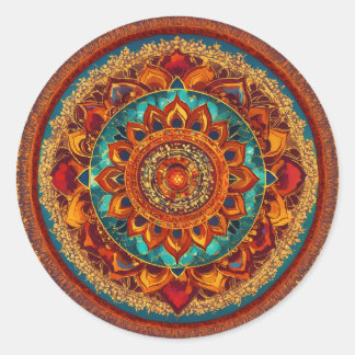 Redonda Chakra Mandala Harmony Pegatina