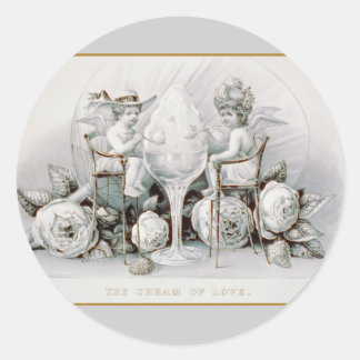 Redonda Cherubs & Ice Cream - Pegatina