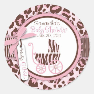 Redonda Chica Chetah Pegatina 2