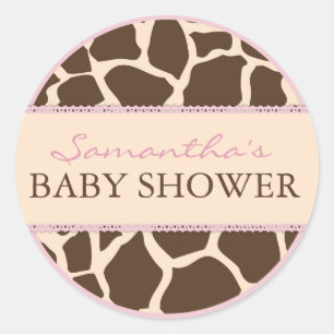 Redonda Chica de Safari Pegatina D2