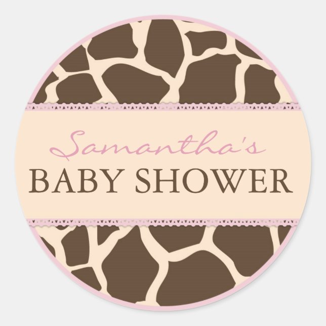 Redonda Chica de Safari Pegatina D2 (Anverso)