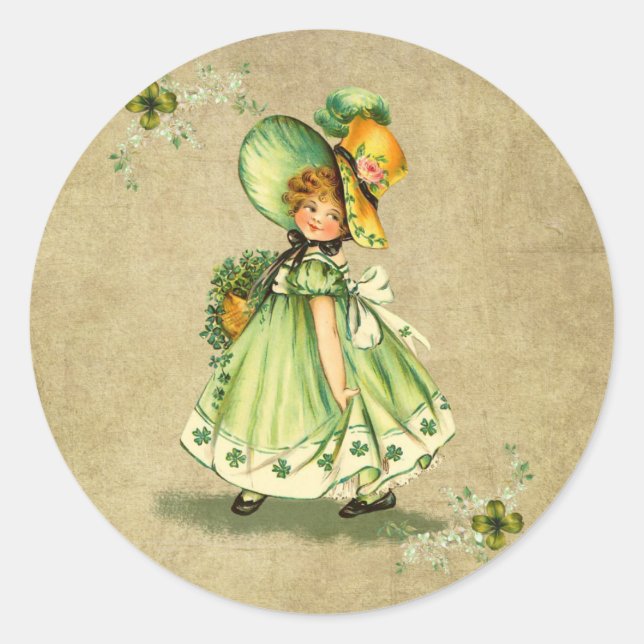 Redonda Chica del Día del Pequeño Patty - Pegatina (Anverso)