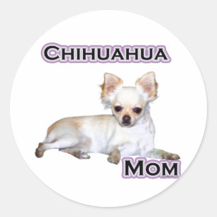Redonda Chihuahua Mom 4 - Pegatina