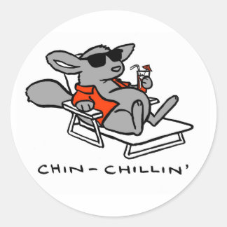 Redonda Chinchilla Pegatina