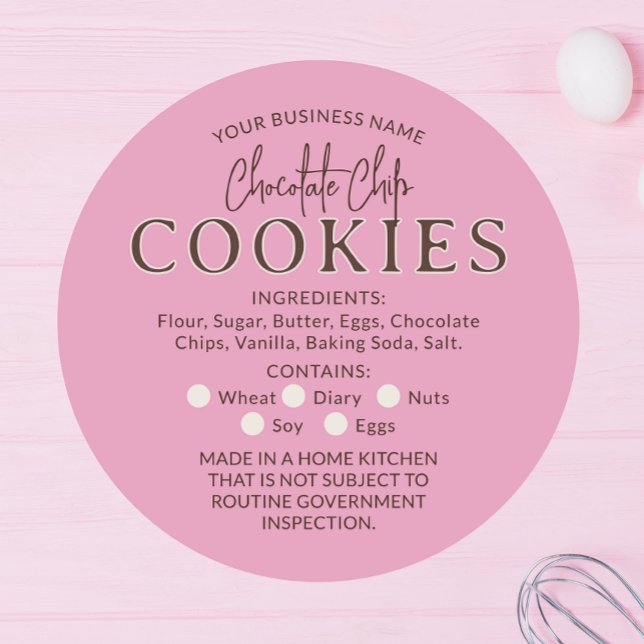 Redonda Chocolate rosa Cocina de algodón Pegatina de ley (Subido por el creador)