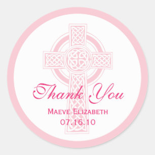 Redonda Christening, Shower or First Community Pegatina