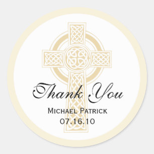 Redonda Christening, Shower or First Community Pegatina