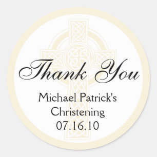 Redonda Christening, Shower or First Community Pegatina