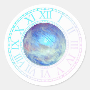Redonda Chrono Mistica Pegatina - Piedra de luna arcoiris