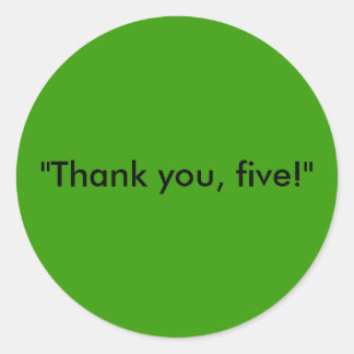 Redonda Cinco minutos para el Pegatina de pistas