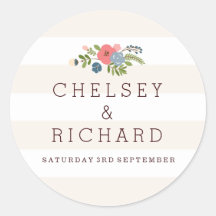 Cinta boda - Pegatina rosa