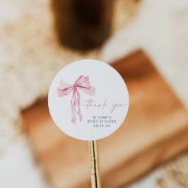 Redonda Cinta Rubor de Pegatina redondo de Baby Shower de 