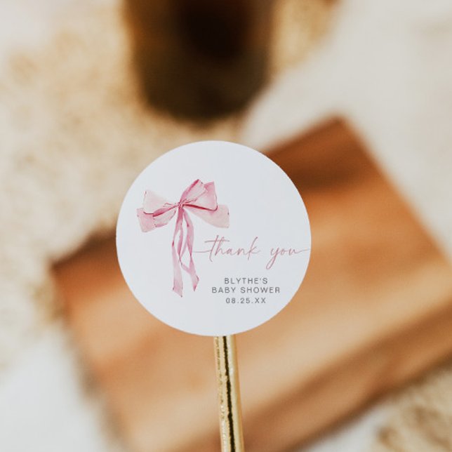 Redonda Cinta Rubor de Pegatina redondo de Baby Shower de  (Subido por el creador)