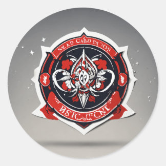 Redonda "Círculo de inspiración: Delicia Pegatina redonda"