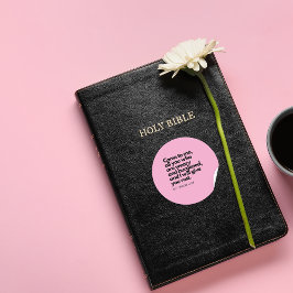 Redonda Citas del Evangelio, Pegatina de Versículo Bíblico