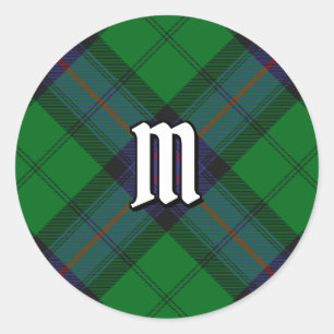 Redonda Clan Armstrong Tartan Classic Round Pegatina