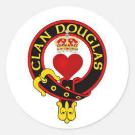 Redonda Clan Douglas Escudo Pegatina