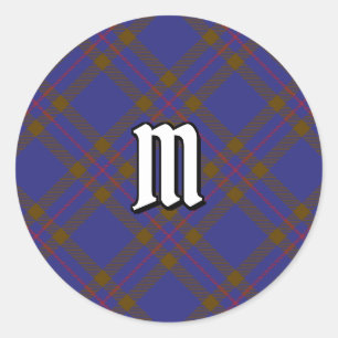 Redonda Clan Elliot Modern Tartan Classic Round Pegatina