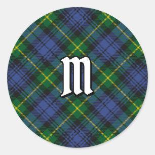 Redonda Clan Gordon Tartan Classic Round Pegatina