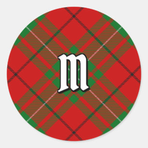 Redonda Clan MacAulay Tartan Classic Round Pegatina