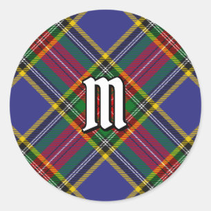 Redonda Clan MacBeth Tartan Classic Round Pegatina
