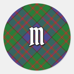 Redonda Clan MacDonald Tartan Classic Round Pegatina