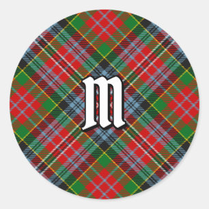 Redonda Clan MacPherson Tartan Classic Round Pegatina