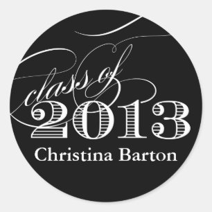Redonda Clase de Pegatina 2013 - ¡Personalizar!