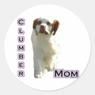 Redonda Clumber Spaniel Mom 4 - Pegatina