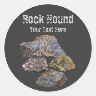 Redonda Collectores mineros de Rock Hound Pegatina diverti