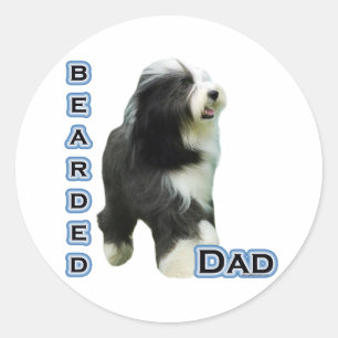 Redonda Collie Dad 4 - Pegatina