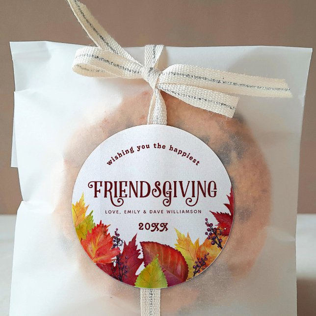 Redonda Color del otoño | Pegatina de amistad (Subido por el creador)