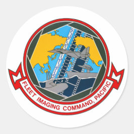 Redonda Comando de imagen de flotas Pegatina Pacífico