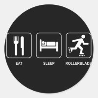 Comer Pegatina de Rollerblade Sleep